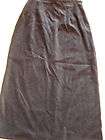 TOFFS Black BUTTONED SUEDE FITTED LONG Skirt SZ 8  