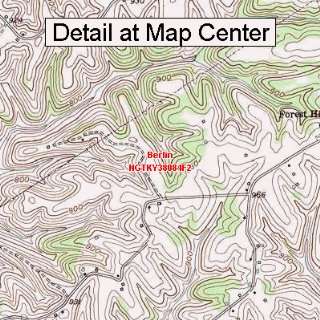  USGS Topographic Quadrangle Map   Berlin, Kentucky (Folded 