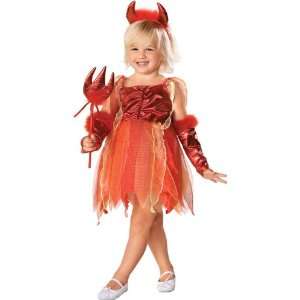  Childs Little Devil Girl Costume (SizeSmall 4 6) Toys 