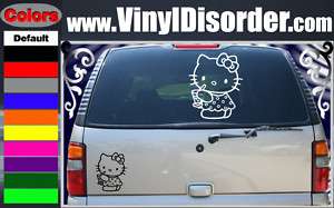 Hello Kitty14 Band Vinyl Car or Wall Decal Sticker LG  