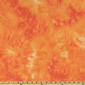   ITY Knit Tie Dye Orange Fabric By The Yard Arts, Crafts & Sewing