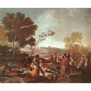   Picnic on the Banks of the Manzanares, By Goya Francisco Home