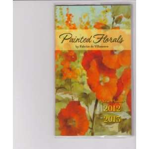    Painted Florals 2 Year Planner 2012 2013 Calendar