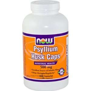  Now Psyllium Husk 500mg, 500 Capsule Health & Personal 