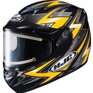  HJC CS R2 Thunder Graphic Snow Helmet Yellow Electric 