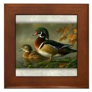  Framed Tile Wood Ducks 