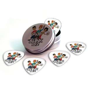  Blink 182 Logo Electric Guitar Picks X 5 (2 Sided Print 