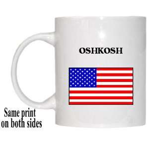 US Flag   Oshkosh, Wisconsin (WI) Mug 
