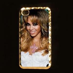  Beyonce Printing Golden Case Cover for Iphone 4 4s Iphone4 
