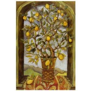  Lemon Branch Bouquet, Fine Art Canvas Transfer by Nicole 