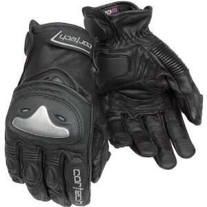   Mens Leather Street Bike Racing Motorcycle Gloves   Black / 2X Large