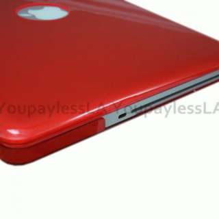 RED Crystal See Thur Hard Case Cover for Apple Macbook PRO 13   
