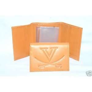  VIRGINIA CAVALIERS Leather TriFold Wallet NEW bb 