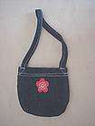 Doll Clothes Accessories   Small Denim Purse with Flowe