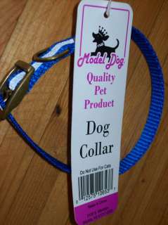 Pet Dog Collar Model nylon paw print stripe pink ~UPick  