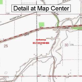   Quadrangle Map   Antwerp, Ohio (Folded/Waterproof)