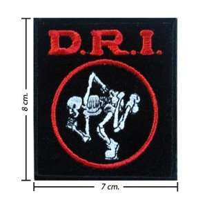  D.r.i Patch Music Band Logo I Embroidered Iron on Patches Free 
