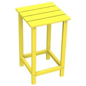   Polywood Long Island 15 Counter Side Table in Lemon