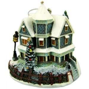 Thomas Kinkade A Holiday Gathering Cottage Ornament   1998 