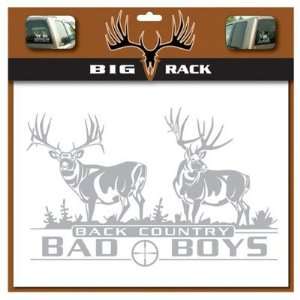 Big Rack Mule Deer Back Country Bad Boys Decal  Sports 