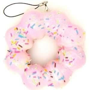  soft big pink flower donut squishy charm Toys & Games