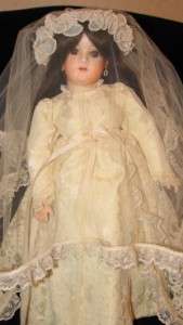 Antique Reproduction Kestner Germany 162 Mold Porcelain Doll 
