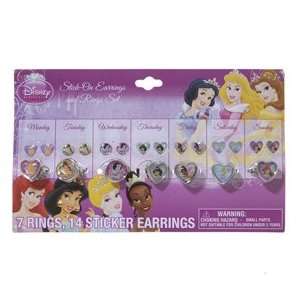  Disney Princess Days Of the Week Jewelry Set Toys & Games