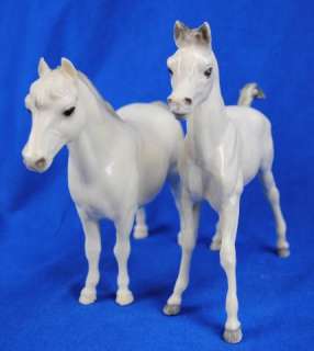   Plastic White Horse & Pony Figurine Toys Breyer Molding Co  