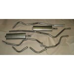 Dual Exhaust System   stainless steel   with 2 mufflers