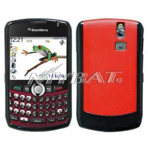  Solid Red/Solid Black Gummy Cover for BlackBerry 8300 