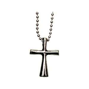  Pendant Pewter Cross On 18 In Chain 