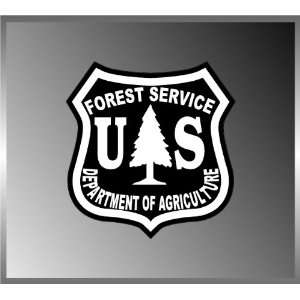  US Forest Service Shield Vinyl Decal Bumper Sticker 4 X 4 