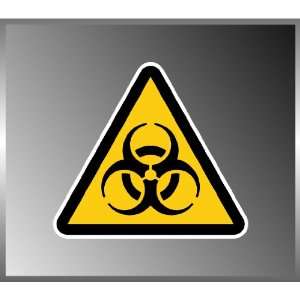  Biohazard Warning Sign Triangle Vinyl Decal Bumper Sticker 
