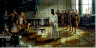 Jesus Before Pilate Cross Stitch Pattern Christian  