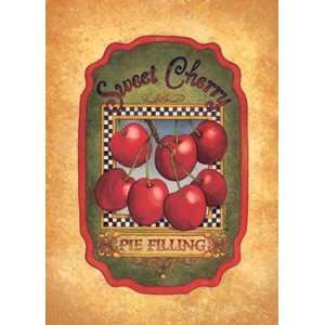 Lillian Egleston   Sweet Cherry Pie Filling Size 5x7 Finest LAMINATED 