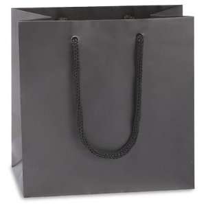  6 1/2 x 3 1/2 x 6 1/2 Mini Black Matte Laminate Bags 