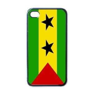  Sao Tome And Principe Flag Black Iphone 4   Iphone 4s Case 