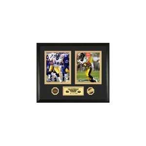  Willie Parker Super Bowl XL and XLIII Duo 24KT Gold Photo 
