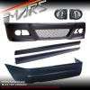 M3 style Front Bumper & Rear Bumper & Side Skirts for BMW E46 2D Coupe 