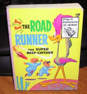 Big Little Book The Road Runner Super Beep Catcher Flip it Cartoons 
