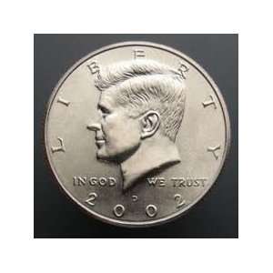  2002 D Uncirculated Kennedy Half Dollar. 