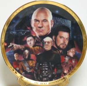 Star Trek The Next Generation Best of Both Worlds Episode Plate, 1994 