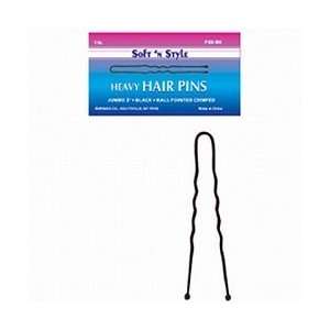  Soft n Style 3 Jumbo Black Hair Pin 1 Lb. Box (P85 BK 