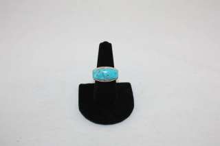 eli k Sterling Silver Turquoise Geometric RING size 7  