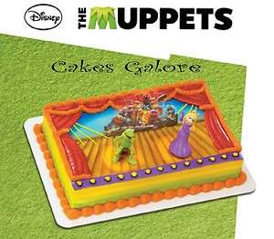 The Muppet Show Kermit Miss Piggy Cake Decoration Topper Birthday Set 