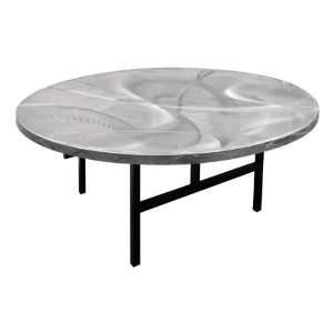  Southern Aluminum Round Swirl Aluminum Folding Table (60 