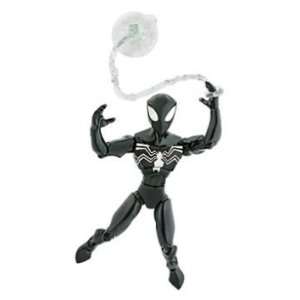  Spiderman Animated Action Figure   Super Articulated Black 