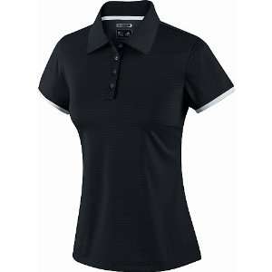 adidas ClimaCool M Stitch Womens Polo   Black/Sterling Large  
