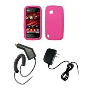  Nokia Nuron 5230   Premium Pink Soft Silicone Gel Skin 