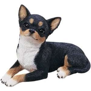  Sandicast Original Size Chihuahua Dog Figurine   Tri Color 